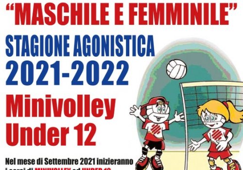 SCUOLA DI PALLAVOLO - maschile & femminile - stagione 2021  2022
