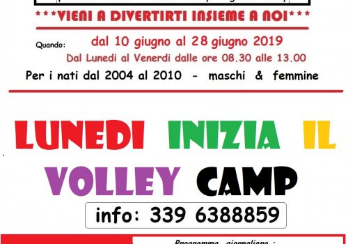 VOLLEY CAMP 2019 PALLAVOLO CITTA' DI CASTELLO