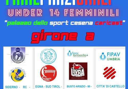 under 14 femminile  FINALI NAZIONALI - girone A - le squadre